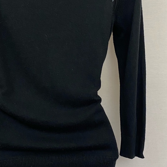 New York & Company Black Sheer Panel Cardigan Size XS P-15 - Picture 8 of 15